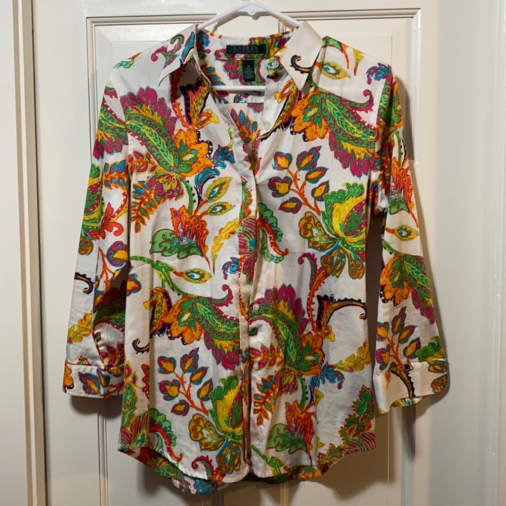 Ralph Lauren 3/4 Sleeve Blouse